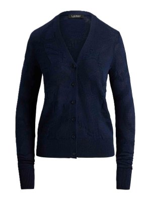 LAUREN RALPH LAUREN: cardigan - Denzel cardigan in rayon pltd ctn