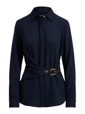LAUREN RALPH LAUREN: shirts - Kreshay-long sleeve-blouse-triple ggt-r