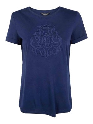 LAUREN RALPH LAUREN: t-shirts - Hailly-short sleeve-t-shirt-pima micro modal