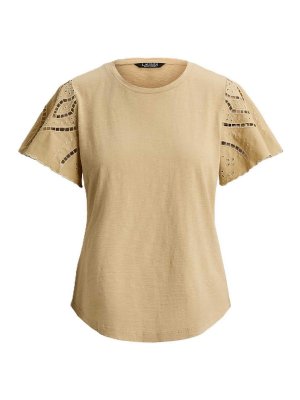 LAUREN RALPH LAUREN: Camisetas - Camiseta - Beis Claro
