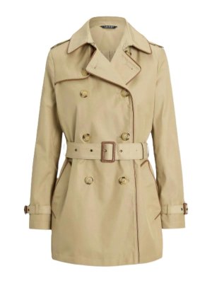 LAUREN RALPH LAUREN: abiti da sera - Blt db pu tr-foderato-trench-misto cotone