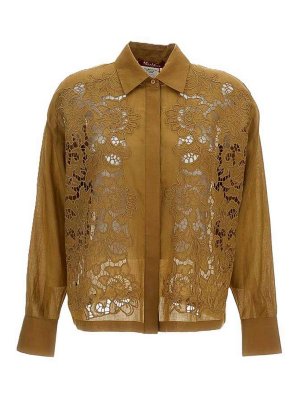 MAX MARA STUDIO: Camisas - Camisa - Amarillo Oscuro