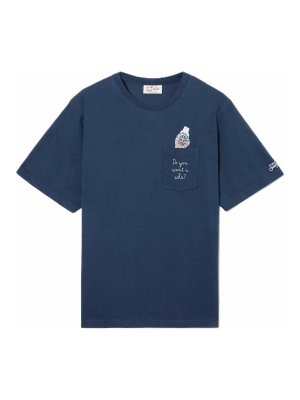 MC2 SAINT BARTH: T-shirts - T-Shirt - Blau