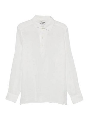 MC2 SAINT BARTH: polo shirts - Raphael long sleeve polo linen