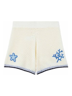 MC2 SAINT BARTH: pantaloni shorts - Pantaloni corti in pizzo Yvette Kint