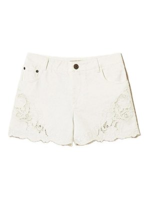 TWINSET: Hosen Shorts - Shorts - Creme