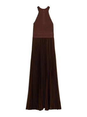 TWINSET: Maxikleider - Maxikleid - Camel