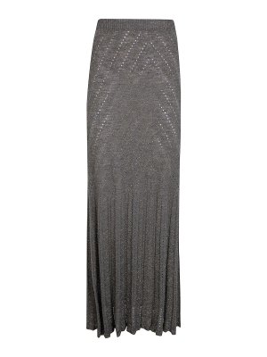 TWINSET: shirts - Chevron punched knit skirt
