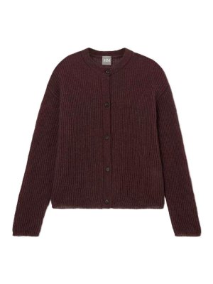 Max Mara: Cárdigans - Cárdigan - Rojo Oscuro