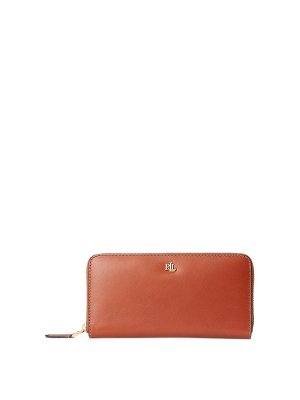LAUREN RALPH LAUREN: wallets & purses - Zipper cont wlt-wallet-large-natural