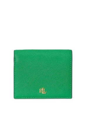LAUREN RALPH LAUREN: wallets & purses - Cmpct wallet-small-crosshatch leather