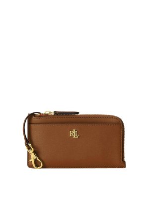 LAUREN RALPH LAUREN: wallets & purses - Zipper crd cs-card case-small-natural