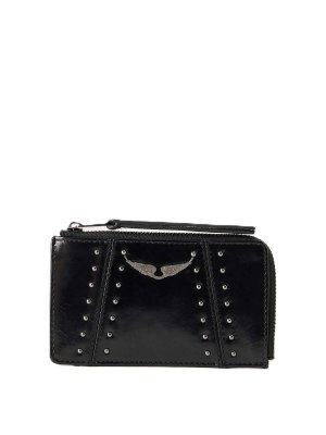 ZADIG&VOLTAIRE: wallets & purses - Zv card vintage patent studs