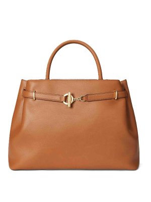 LAUREN RALPH LAUREN: ショルダーバッグ - ショルダーバッグ - ブラウン