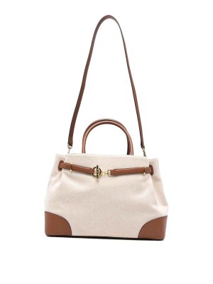 LAUREN RALPH LAUREN: totes bags - Blke lg schl-satchel-large-crss dye
