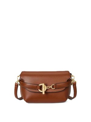 LAUREN RALPH LAUREN: cross body bags - Crs-crossbody-small-natural smth leathr