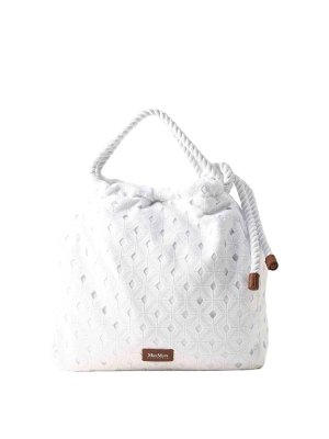 Max Mara: Handtaschen - Shopper - Weiß