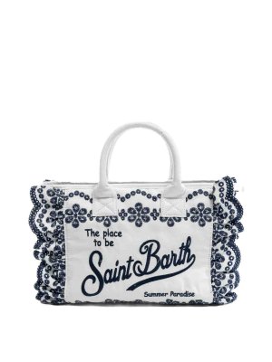 MC2 SAINT BARTH: Handtaschen - Shopper - Weiß