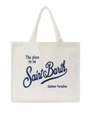 MC2 SAINT BARTH: Handtaschen - Shopper - Weiß