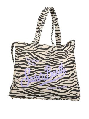 MC2 SAINT BARTH: shopper - Borsa essenziale in tela con tracolla