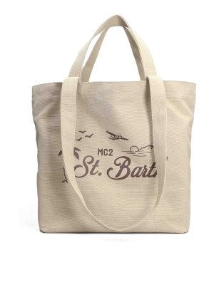MC2 SAINT BARTH: shopper - Borsa da spiaggia essenziale in cotone