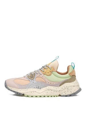 FLOWER MOUNTAIN: trainers - Wave woman suede/nylon