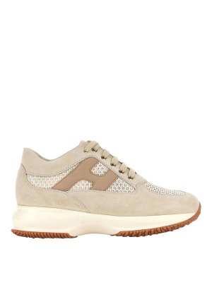 HOGAN: Chaussures à lacets - Chaussures À Lacets - Beige