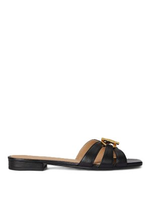 LAUREN RALPH LAUREN: ロファー＆スリッパ - ローファー - 黒