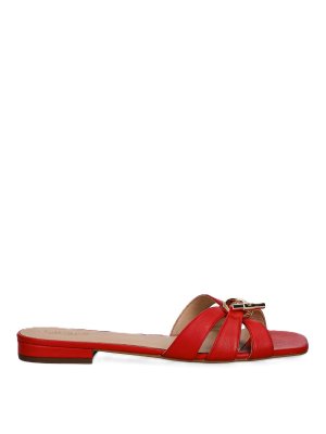 LAUREN RALPH LAUREN: Mocasines y Zapatillas - Mocasines - Rojo