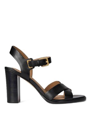 LAUREN RALPH LAUREN: sandals - Emeryn-sandals-heel sandal-smooth calf