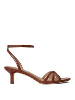 LAUREN RALPH LAUREN: sandals - Kendyl kttn-sandals-heel sandal-nappa leather