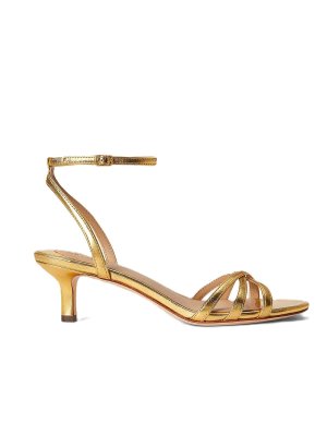 LAUREN RALPH LAUREN: sandals - Kendyl kttn-sandals-heel sandal