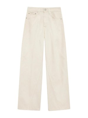 ANINE BING: Jeans Rectos - Vaqueros Rectos - Beis