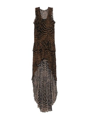 BLUMARINE: ニーレングスドレス - 膝丈ドレス - ブラウン