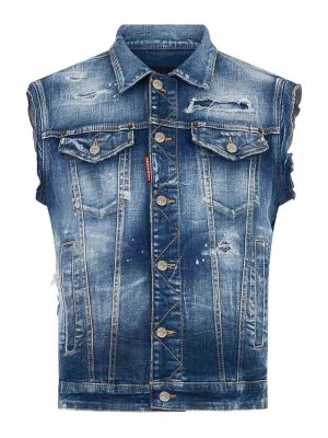 DSQUARED2: Westen - Weste - Blau