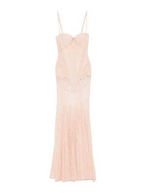 ELISABETTA FRANCHI: Robe longueur genou - Robe Au Genou - Couleur Chair