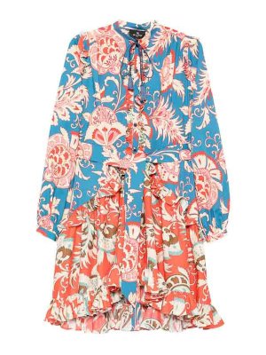 ETRO: Knielange Kleider - Knielanges Kleid - Blau