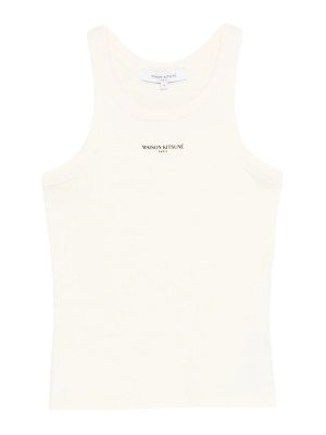 MAISON KITSUNÉ: Tops y camisetas sin mangas - Top - Blanco