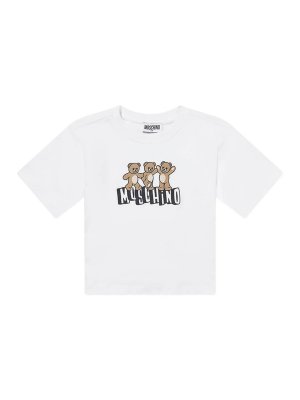 MOSCHINO: T-shirts - T-Shirt - Weiß