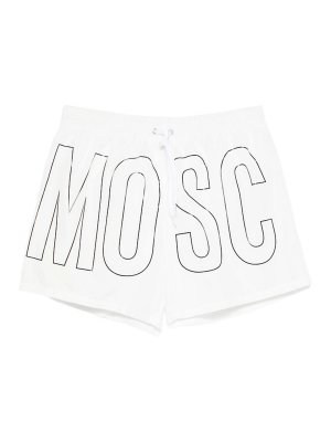 MOSCHINO: Shorts de bain - Short De Bain - Blanc