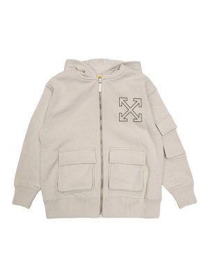 OFF-WHITE: Sweatshirts und Pullover - Sweatshirt - Beige