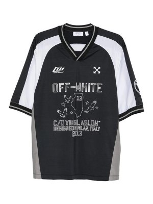 OFF-WHITE: Tシャツ - Tシャツ - 黒