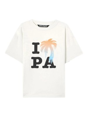 Palm Angels: Camisetas - Camiseta - Blanco