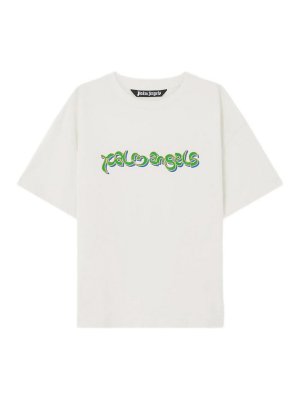 Palm Angels: Camisetas - Camiseta - Blanco
