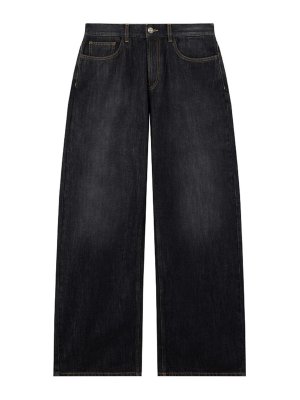 Palm Angels: Jeans Rectos - Vaqueros Rectos - Gris