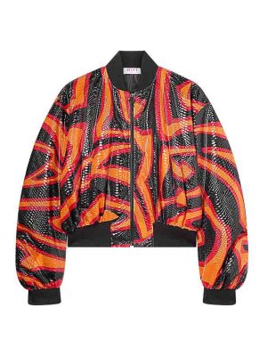 EMILIO PUCCI: Chaquetas Bomber - Chaqueta Bomber - Naranja
