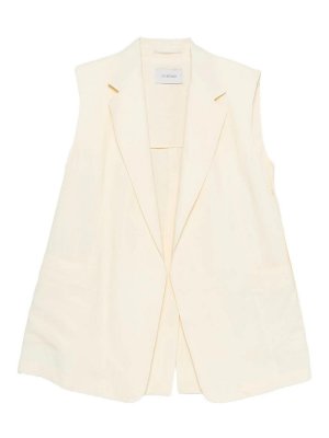 SPORTMAX: Chalecos  - Chaleco - Blanco