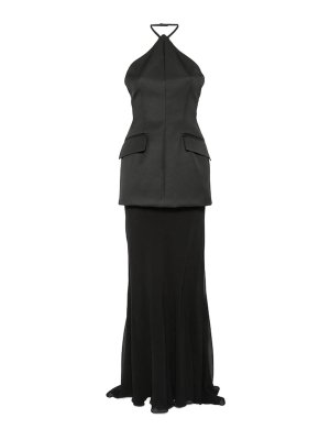 SPORTMAX: ニーレングスドレス - 膝丈ドレス - 黒