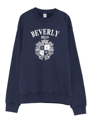 SPORTY & RICH: クルーネック - クルーネック - ブルー