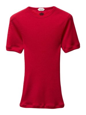 VERSACE: Tシャツ - Tシャツ - 赤